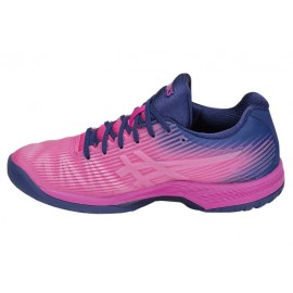 Теннисные кроссовки женские Asics Solution Speed FF (Pink Glo/White)